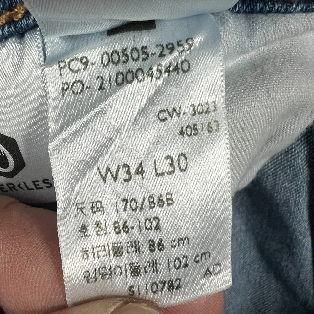 Levi's 505 Regular Jeans Mens 34x29 Blue‎ Denim Medium Wash Casual Streetwear